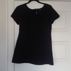 Black textured maternity top
